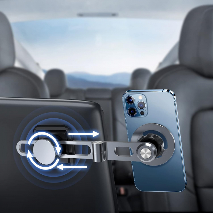 Suport telefon pentru Tesla Model S, Model 3, Model X si Model Y, cu prindere in partea verso a ecranului tactil, compatibil cu iPhone si Android, RESIGILAT [5]