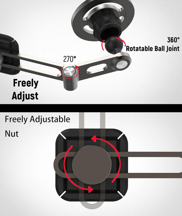 Suport telefon pentru Tesla Model S, Model 3, Model X si Model Y, cu prindere in partea verso a ecranului tactil, compatibil cu iPhone si Android, RESIGILAT [8]