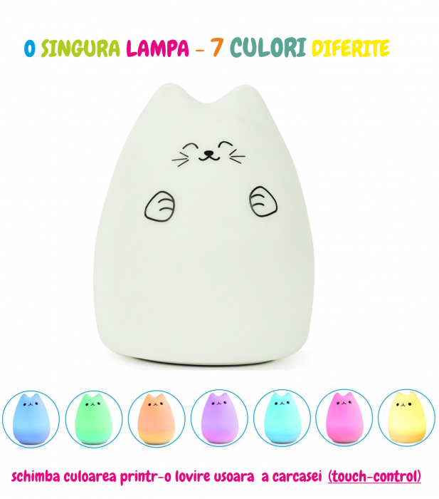 Lampa de veghe incarcare USB, touch control [3]