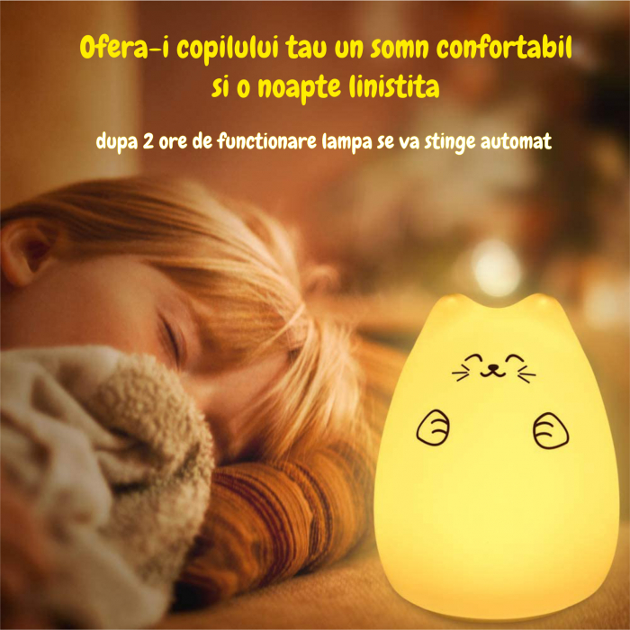 Lampa de veghe incarcare USB, touch control [9]