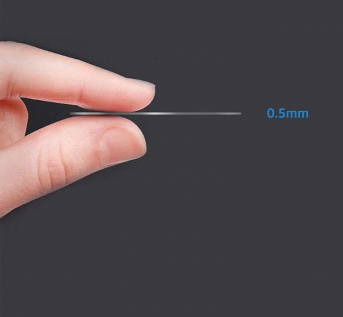 Set 4 placute metalice pentru suport magnetic de telefon, adeziv 3M, dimensiunea 4.5 x 6.5 cm, utilizare universala, negru [7]