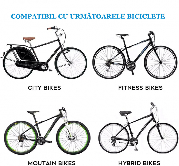 Scaun copil pentru bicicleta cu montaj pe cadru, 2-5 ani, capacitate 32 kg, cu suport pentru picioare, cu ghidon auxiliar pentru copil, negru [4]