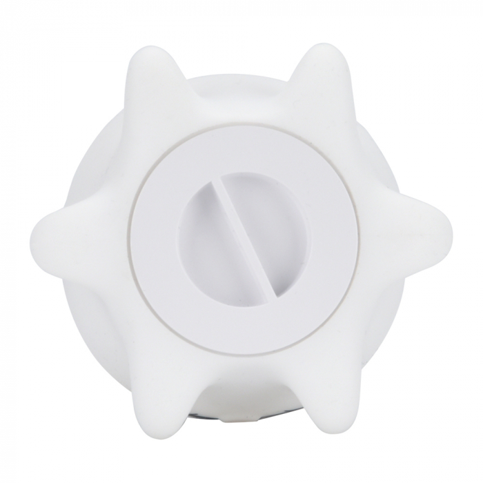 Set 6 jucarii de baie pentru bebelusi, silicon, lumini LED 8 culori, senzor touch, baterii LR44 incluse, temporizator 1 minut, alb [3]