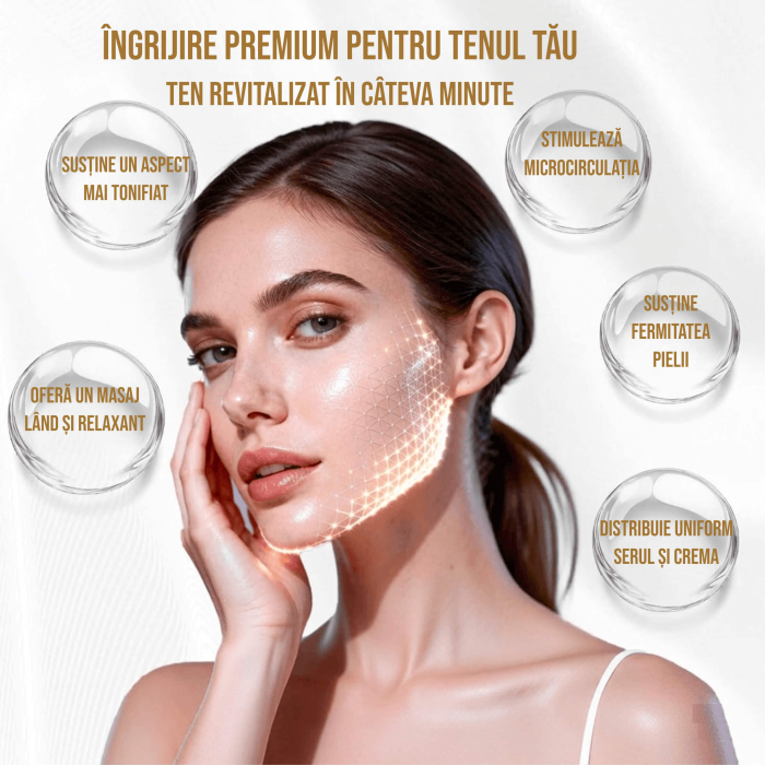 Set perii faciale pentru drenaj limfatic, curatare si masaj [5]