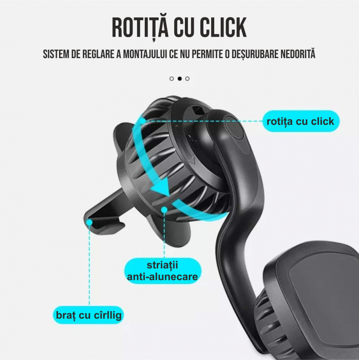 Suport magnetic pentru telefon pe bordul masinii [4]