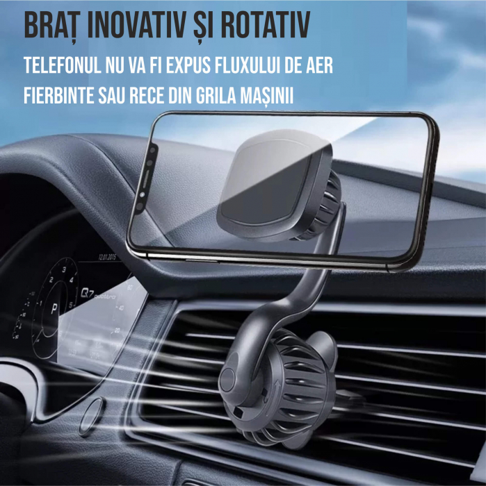 Suport magnetic pentru telefon pe bordul masinii [2]
