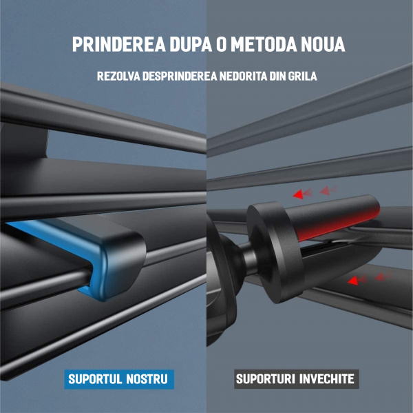Suport telefon auto magnetic grila ventilatie rotire 360 universal [7]