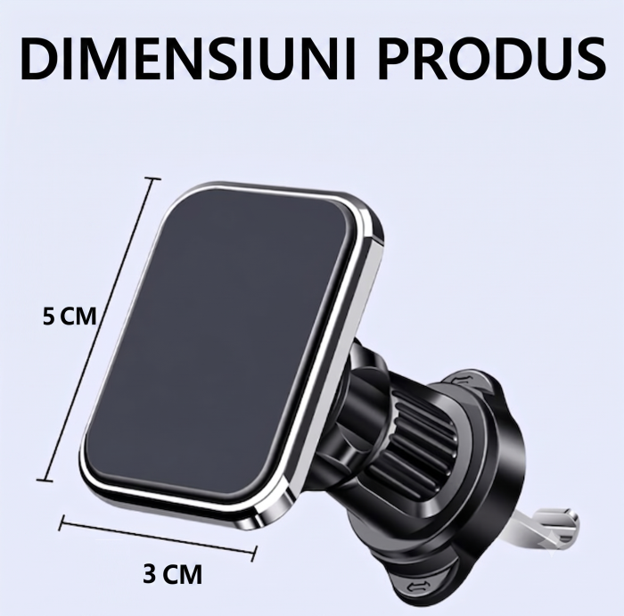 Suport telefon auto magnetic grila ventilatie rotire 360 universal [5]