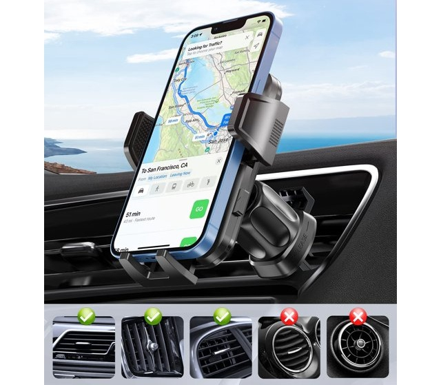 suport telefon auto grila ventilatie rotativ 360 universal [7]