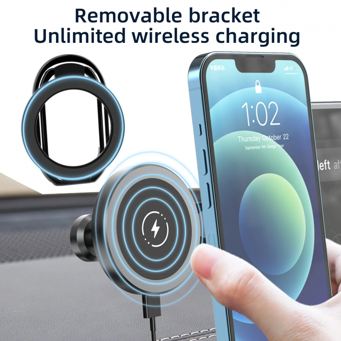 Suport inel MagSafe pentru telefon, universal, magnetic, rotativ, compatibil cu iPhone 15/14/13/12, huse MagSafe sau smartphone Android, inel ESR HaloLock cu adeziv inclus [5]