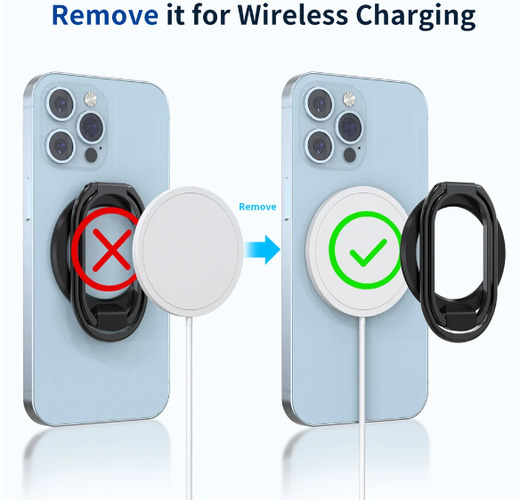 Suport inel MagSafe pentru telefon, universal, magnetic, rotativ, compatibil cu iPhone 15/14/13/12, huse MagSafe sau smartphone Android, inel ESR HaloLock cu adeziv inclus [19]