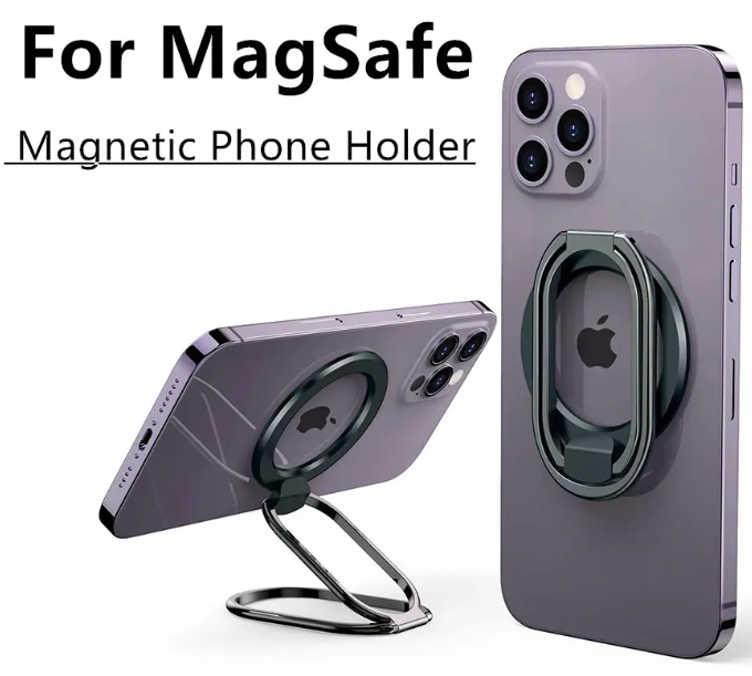 Suport inel MagSafe pentru telefon, universal, magnetic, rotativ, compatibil cu iPhone 15/14/13/12, huse MagSafe sau smartphone Android, inel ESR HaloLock cu adeziv inclus [11]