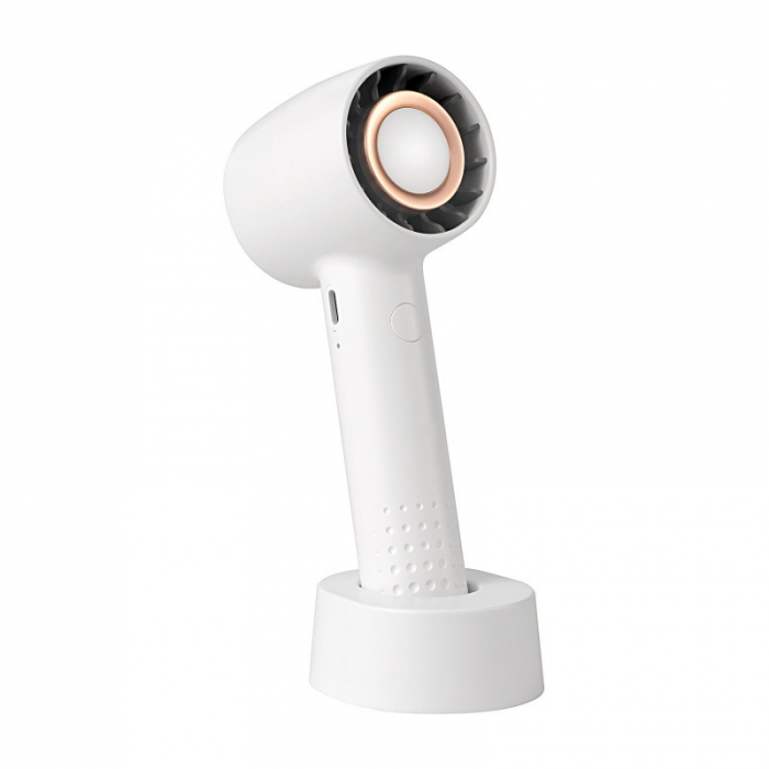 Ventilator de mana, portabil, 3 trepte ventilatie, incarcare USB, acumulator 1200 mAh, 4 W [1]