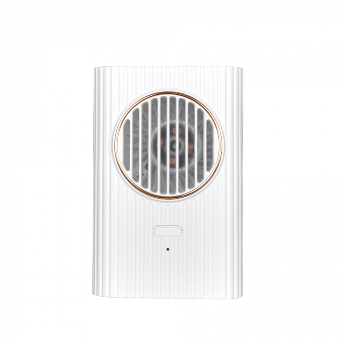 Ventilator portabil, 3 trepte ventilatie, incarcare USB, acumulator 2000 mAh, 4 W, Ideas4Comfort, verde [1]