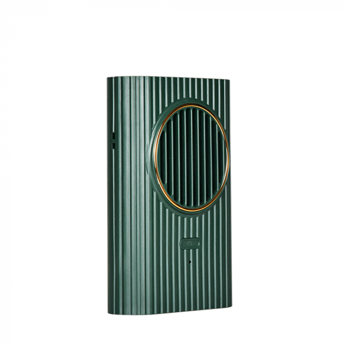 Ventilator portabil, 3 trepte ventilatie, incarcare USB, acumulator 2000 mAh, 4 W, Ideas4Comfort, verde [4]