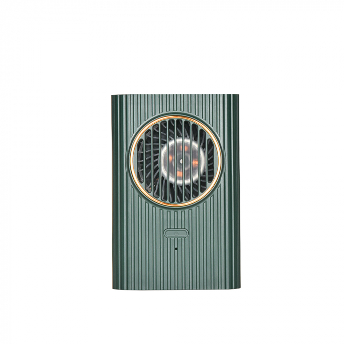 Ventilator portabil, 3 trepte ventilatie, incarcare USB, acumulator 2000 mAh, 4 W, Ideas4Comfort, verde [3]