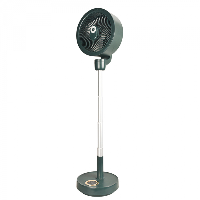 Ventilator cu picior reglabil pe inaltime, Ideas4Comfort, rotativ, portabil, telecomanda, reincarcabil USB, acumulatori 10000mAh, cu talpa rotunda, suprafata mata [2]