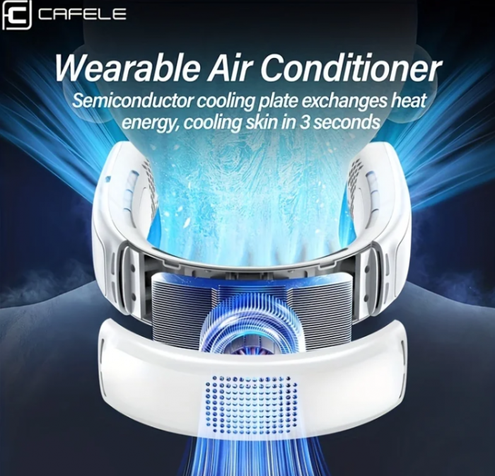 Ventilator pentru gat, 3 trepte de viteza, USB [11]