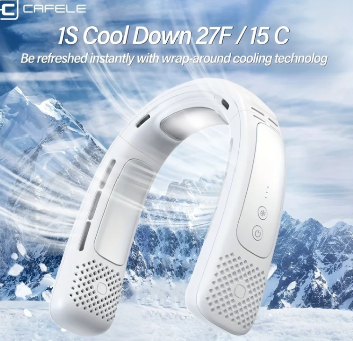 Ventilator pentru gat, 3 trepte de viteza, USB [10]