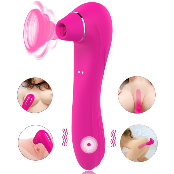 Vibrator pentru femei, 10 moduri de vibratie, jucarie sexuala cu functie dubla, stimulator clitoris, punct G, silicon medical, cu masca dantelata, panglica satinata de ochi, lenjerie din plasa elastic [3]