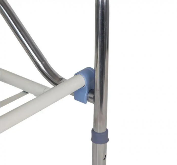 WC de camera din aluminiu si plastic dur, sarcina 100 kg, inaltime reglabila, cu suport hartie igienica, toaleta mobila cu inaltime reglabila, 2 x vase de colectare [7]