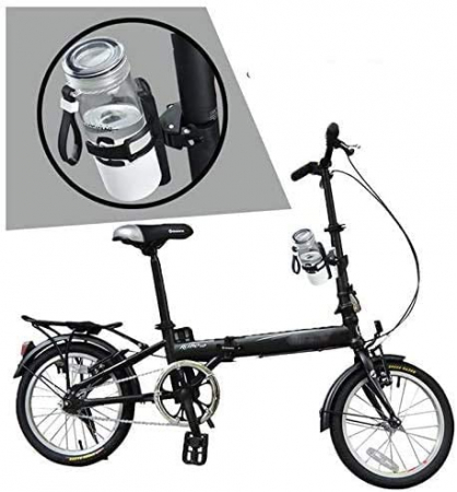 Suport sticla 500-1000 ml cu prindere de ghidon pentru trotineta, scuter, bicicleta, carut, Ideas4Comfort, negru [4]