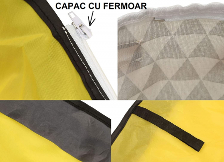 Covor de joaca LEGO si cos organizator jucarii - ROZ [3]