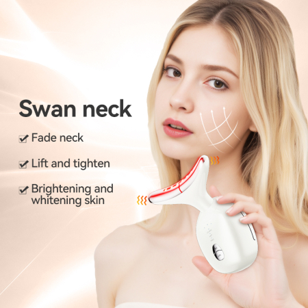Aparat masaj facial multifunctional 7 in 1, ingrijire fata/gat, reincarcabil USB, reduce ridurile, 3 moduri masaj, lifting facial anti-aging, vibratii, lifting, terapie cu lumina LED 7 culori [5]