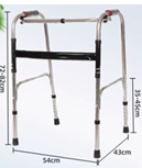 Cadru de mers pliabil, walker ortopedic reglabil pe inaltime, functie pasitor, cadru recuperare medicala din aluminiu, pliere rapida, antialunecare, suport pana la 100 kg [2]