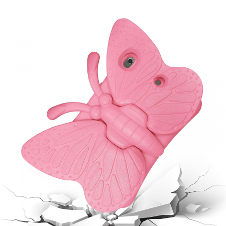 Husa protectie tableta pentru copii, burete, Apple iPad Air 3 generation, Apple iPad Air Pro 10.5/10.2 inch, 2019-2020, acces la toate porturile, Buburuza/Fluture [7]