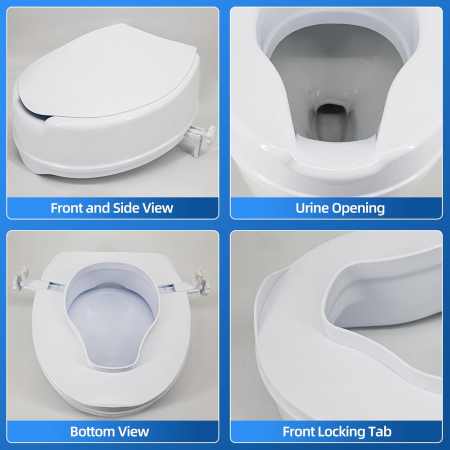 Inaltator WC universal cu capac 15 cm GABOS, suport 200 kg, montaj rapid [8]