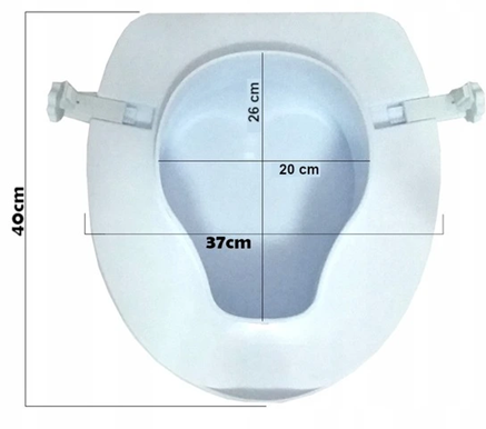 Inaltator WC universal cu capac, inaltime 15 cm, sistem de prindere reglabil, sarcina maxima 200 kg, usor de instalat si curatat, alb [2]