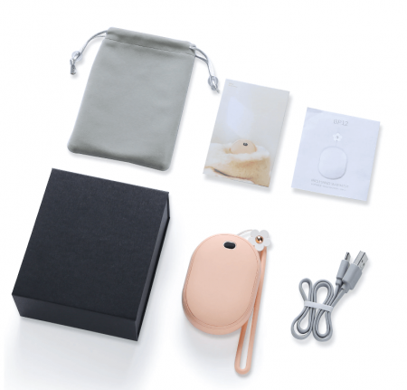 BACK TO SCHOOL - Incalzitor de maini Ideas4Comfort cu powerbank 10000mAh, 12W, incarcare USB tip C, 2 trepte incalzire, pana la 6 ore de functionare