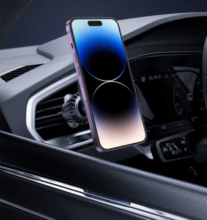 Suport de telefon cu MagSafe pentru masina, 20 de magneti puternici, suport magnetic pentru grila de ventilatie auto, rotative, compatibil cu iPhone 17 16 15 14 13 Pro Plus Max [5]
