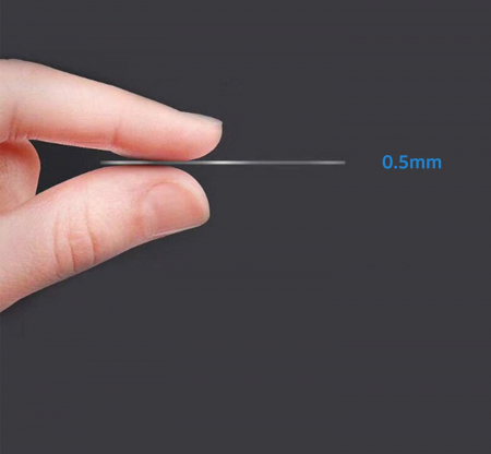 Set 4 placute metalice pentru suport magnetic de telefon, adeziv 3M, dimensiunea 4.5 x 6.5 cm, utilizare universala, negru [6]
