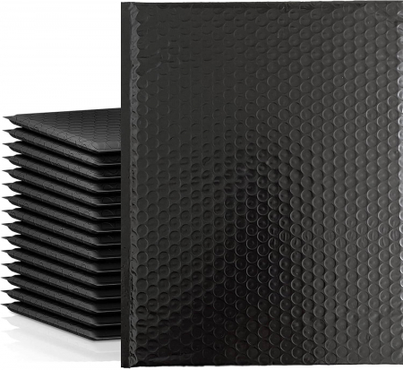 Toate produsele - Set 30 plicuri antisoc cu bule 380x520 mm (bubble bag), impermeabile, cu lipire autoadeziva, plicuri pentru curierat, corespondenta, depozitare, Ideas4Comfort, negru