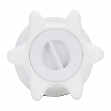 Set 6 jucarii de baie pentru bebelusi, silicon, lumini LED 8 culori, senzor touch, baterii LR44 incluse, temporizator 1 minut, alb [2]