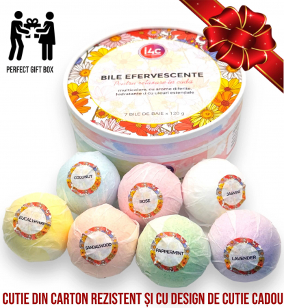 Set 6 bile efervescente pentru baie, produs BIO [10]