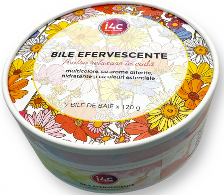 Set 6 bile efervescente pentru baie, produs BIO [12]