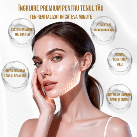 Set perii faciale pentru drenaj limfatic, curatare si masaj [4]