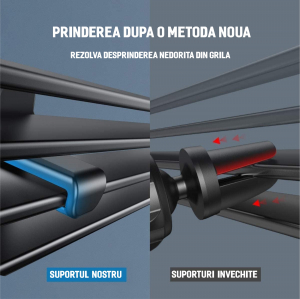 Suport telefon auto magnetic grila ventilatie rotire 360 universal [6]