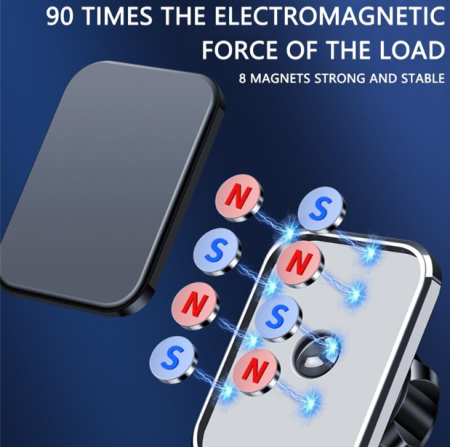 Suport telefon auto magnetic grila ventilatie rotire 360 universal [12]