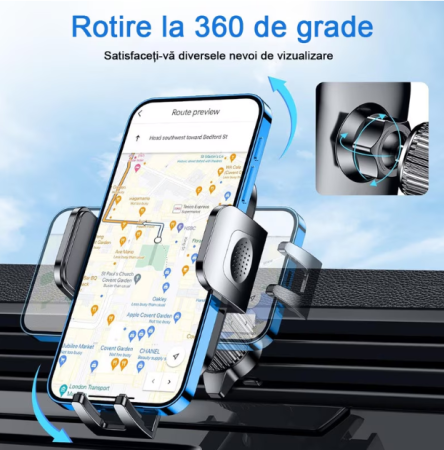 suport telefon auto grila ventilatie rotativ 360 universal [8]