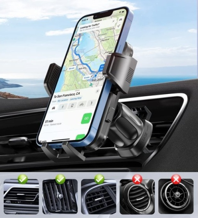 suport telefon auto grila ventilatie rotativ 360 universal [2]