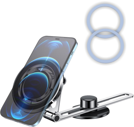 Accesorii telefon - Suport telefon auto magnetic universal 360 grade pentru bord compatibil toate telefoanele