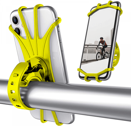 Suport telefon bicicleta universal din silicon cu rotire 360 [1]