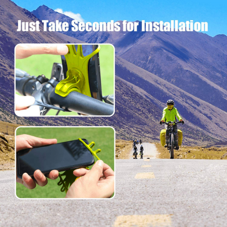 Suport telefon bicicleta universal din silicon cu rotire 360 [5]