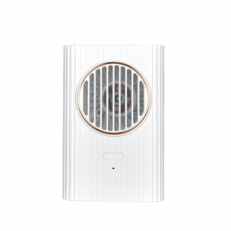 Ventilatoare - Ventilator portabil, 3 trepte ventilatie, incarcare USB, acumulator 2000 mAh, 4 W, Ideas4Comfort, verde