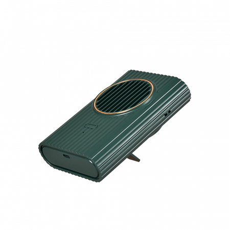 Ventilator portabil, 3 trepte ventilatie, incarcare USB, acumulator 2000 mAh, 4 W, Ideas4Comfort, verde [5]