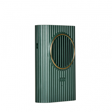 Ventilator portabil, 3 trepte ventilatie, incarcare USB, acumulator 2000 mAh, 4 W, Ideas4Comfort, verde [3]